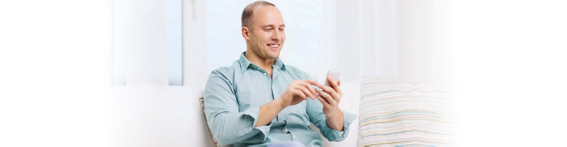 man taking a call